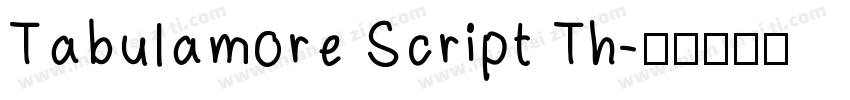 Tabulamore Script Th字体转换
